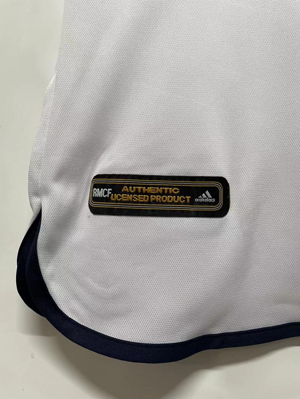 2000/2001 Rétro Real Madrid Domicile Maillot de football Qualité thaï 1:1 – Image 5