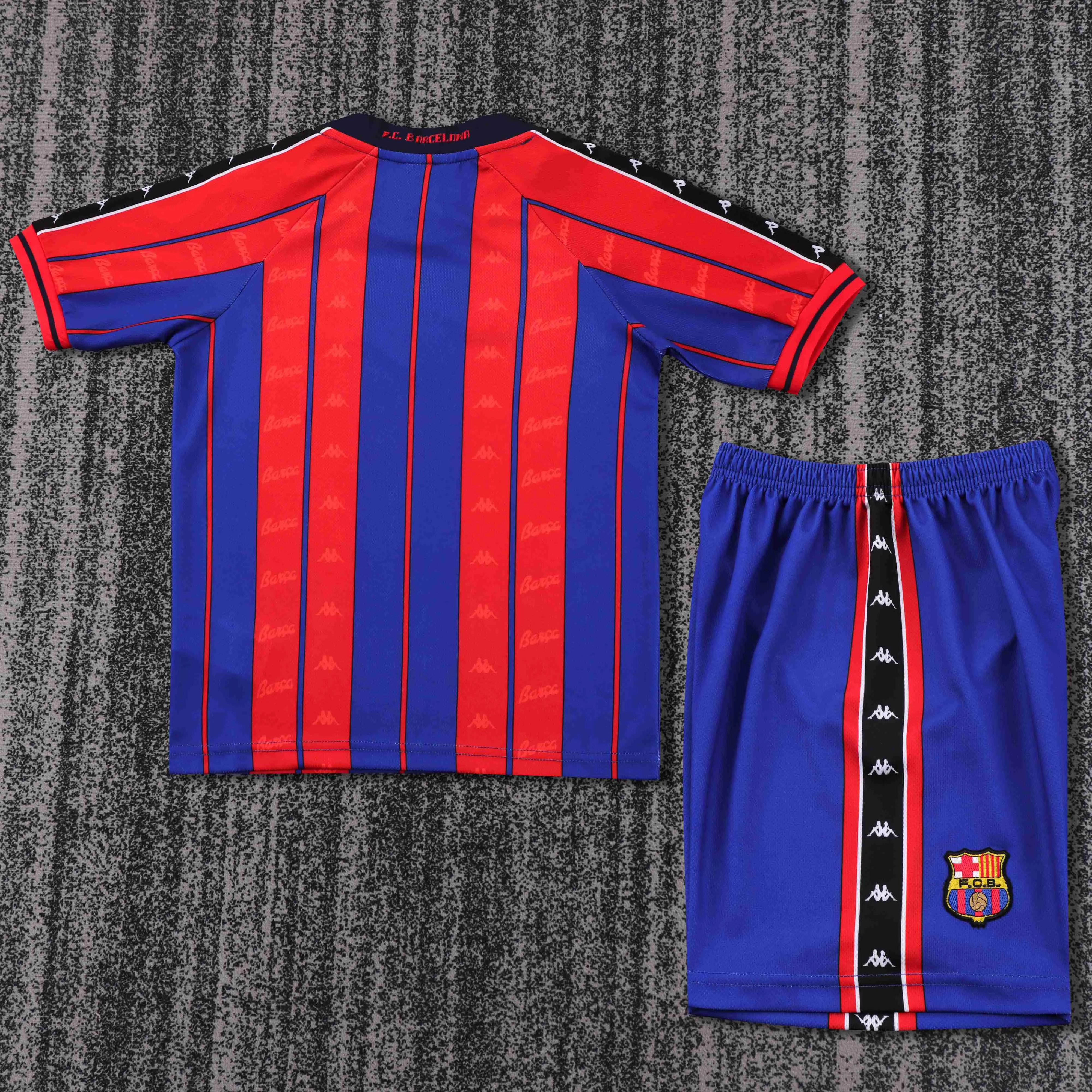 1997-1998 Retro Barcelona Home Football Shirt 1:1 Thai Quality Kids Size - Image 2