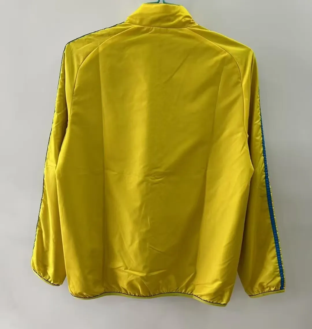 2025/2026 Barcelona Reversible Chaqueta cortavientos Amarillo y Azul Camiseta de fútbol Calidad tailandesa 1:1 - Imagen 3