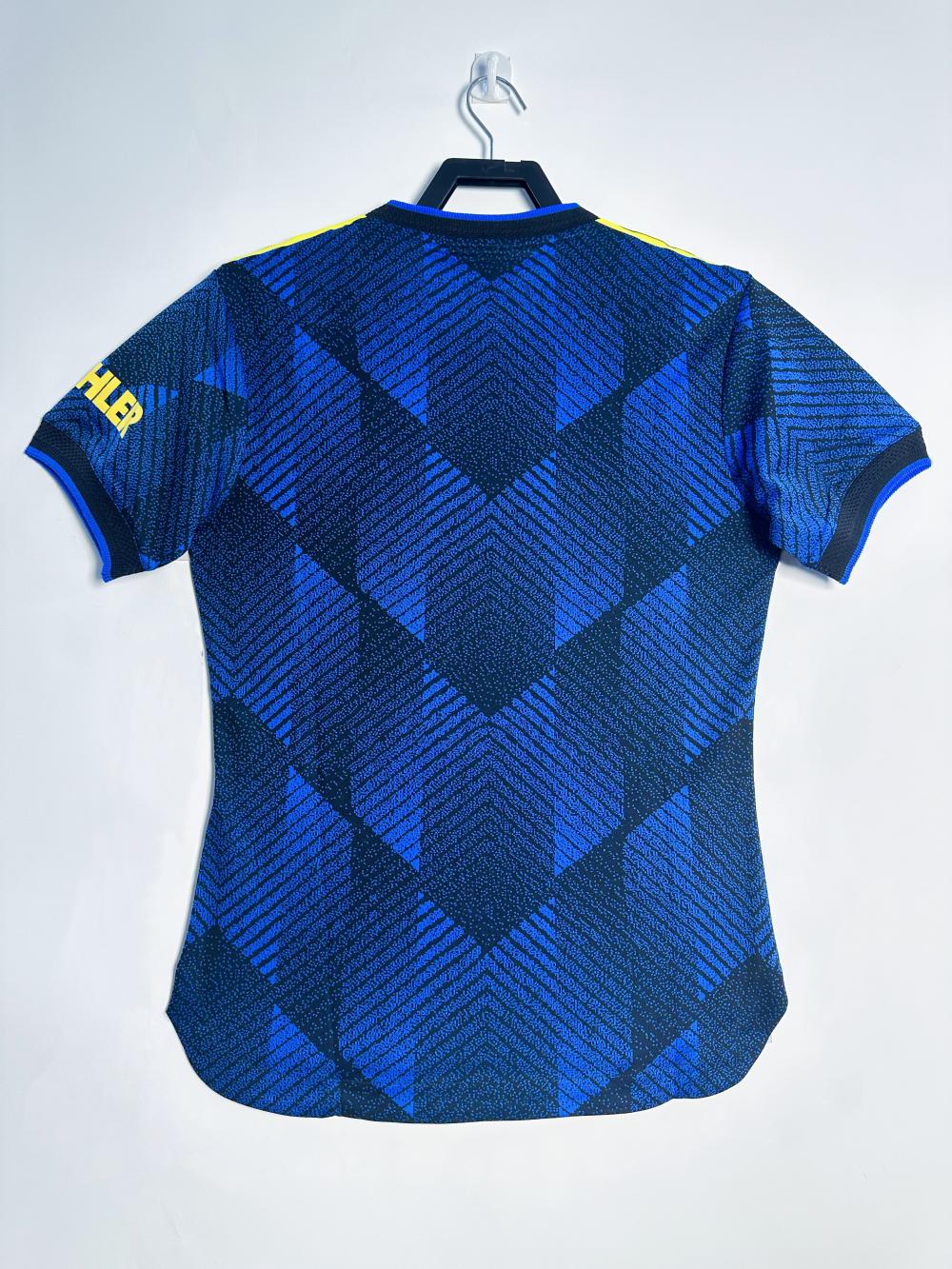 2021-2022 Retro Manchester United Tercera Visitante Camiseta de fútbol Calidad tailandesa 1:1 - Imagen 3