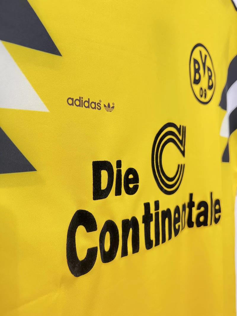 1989 Ретро Dortmund Домашняя Футбольная футболка Тайское качество 1:1 — изображение 5