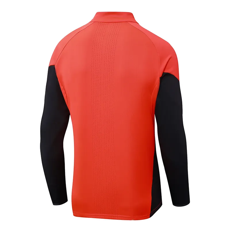 2025/2026 Bayern Munich Halbreißverschluss-Trainingsanzug Orange Fußballtrikot 1:1 Thai-Qualität Set – Bild 4