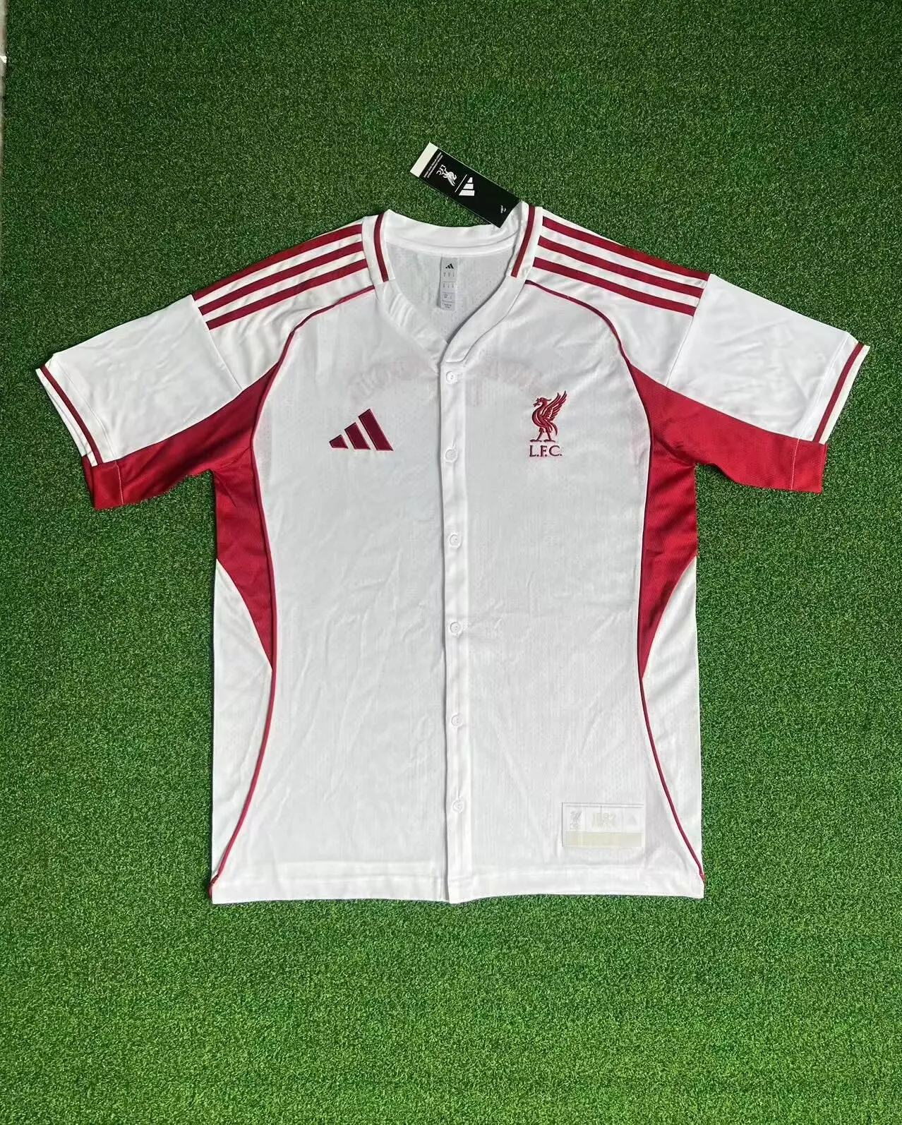 2025/2026 Liverpool white baseball uniform Football Jersey 1:1 Thai quality