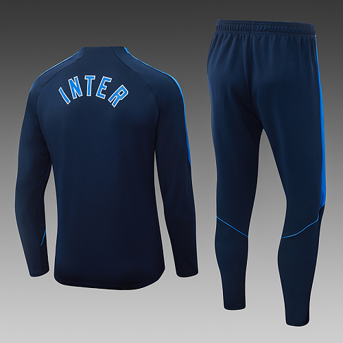 2026/2027 Inter Milan Half-Pull Training Suit Royal blue Football Jersey 1:1 Thai Quality Set - Image 2
