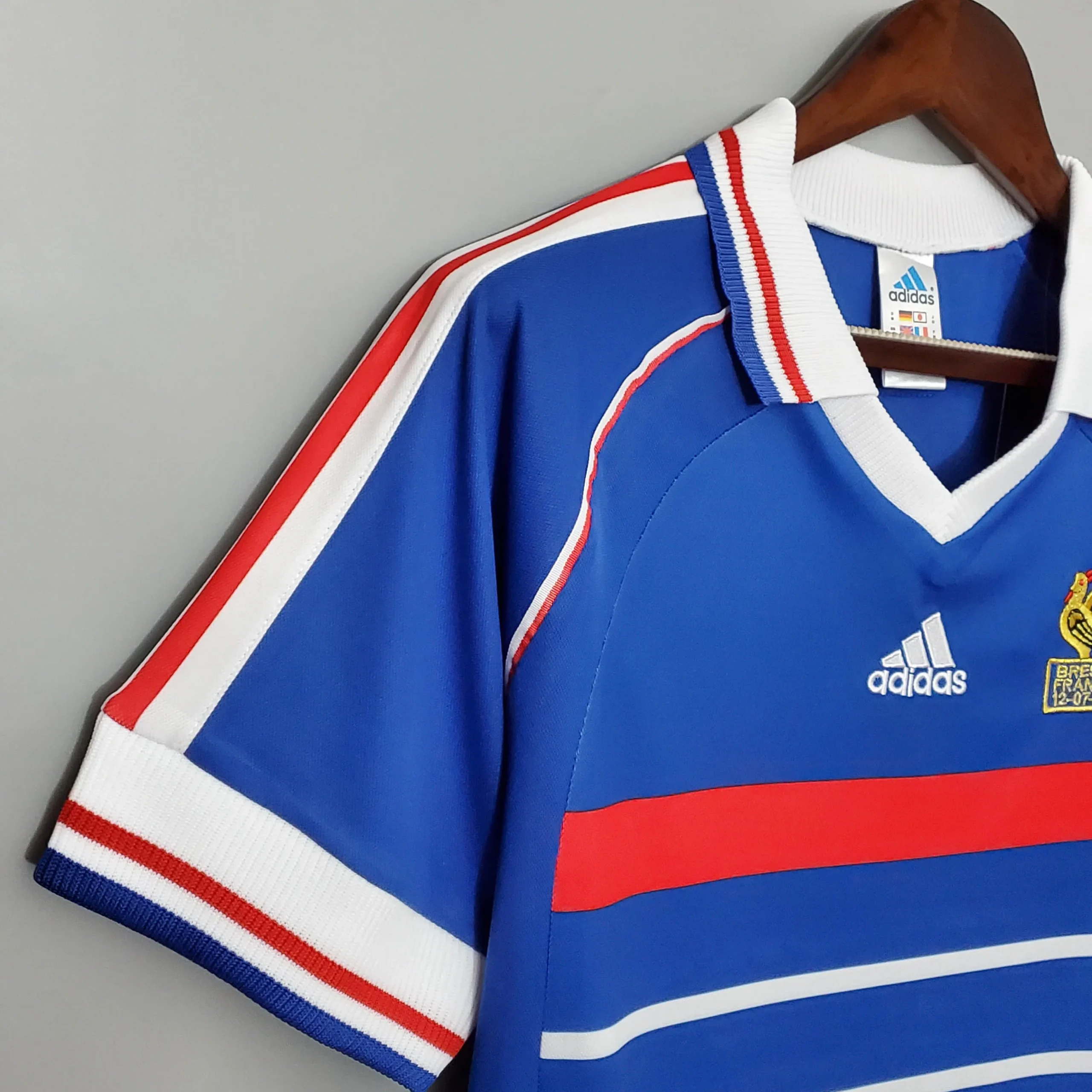 1998 Retro Francja Domowa Koszulka piłkarska - obrazek 6