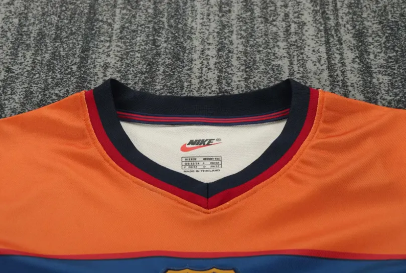 1998-1999 Retro Barcelona Terza Trasferta Maglia da calcio Qualità thai 1:1 Taglia bambino - immagine 3