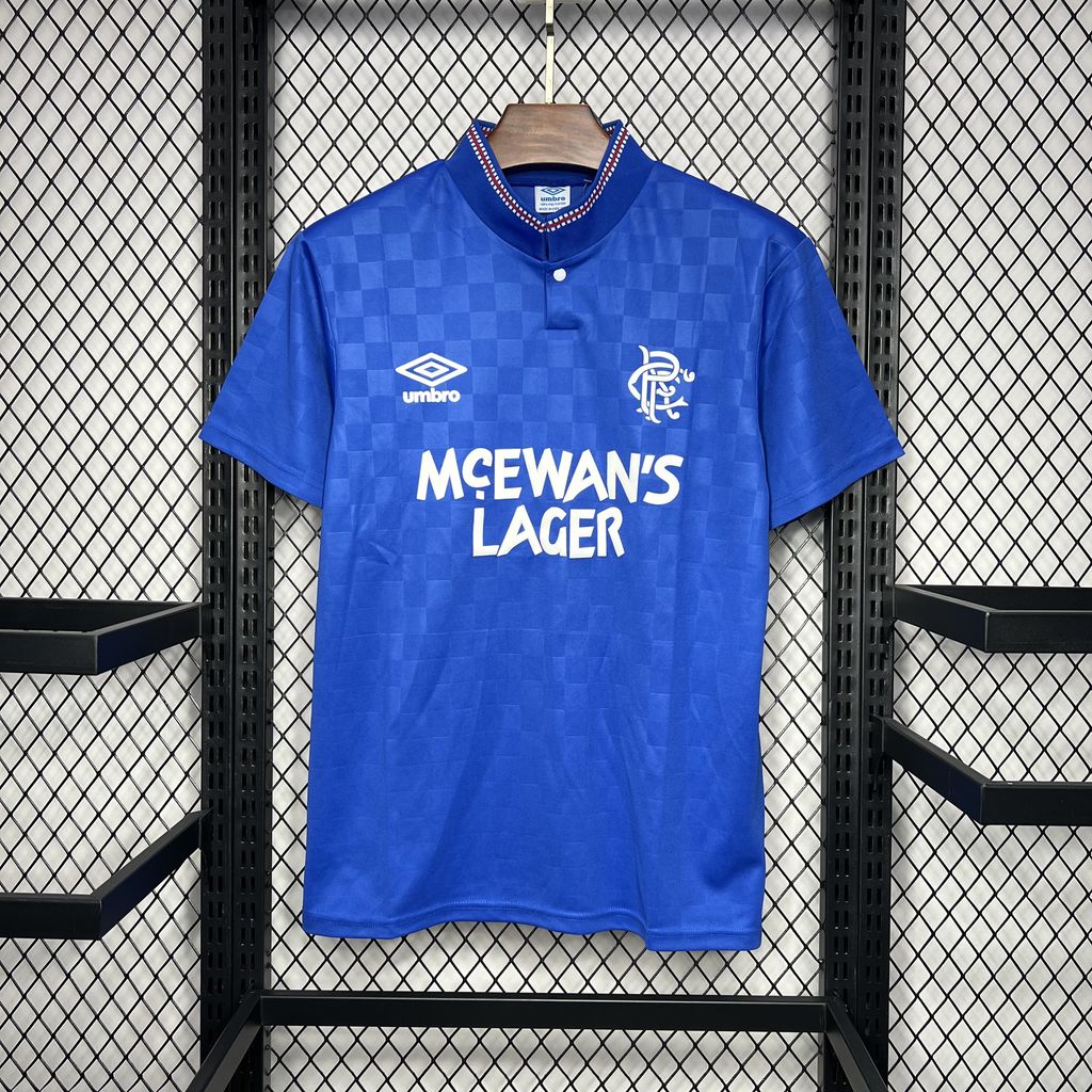 1987/1990 Retro Rangers Casa Maglia da calcio Qualità thai 1:1
