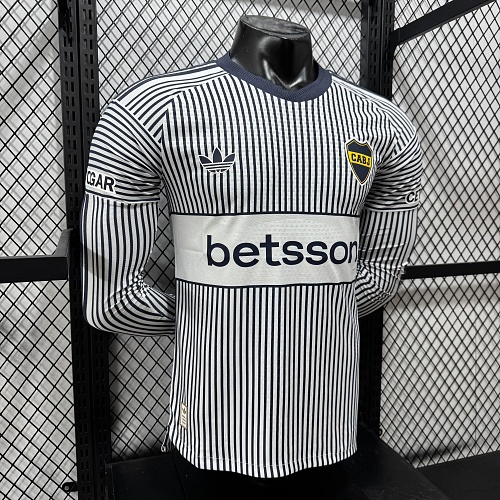 2026/2027 Maniche lunghe Versione giocatore Boca Juniors Trasferta Maglia da calcio Qualità thai 1:1 - immagine 3