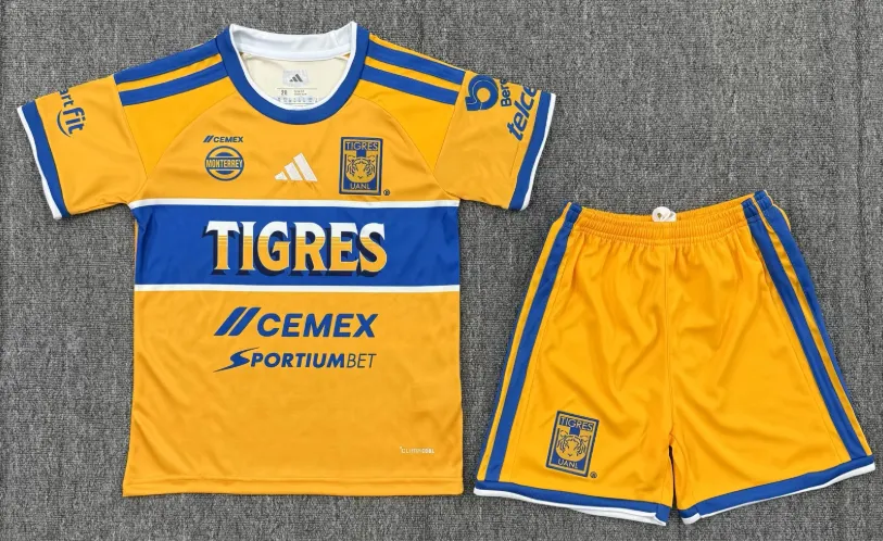 2026/2027 Tigres Home Football Jersey 1:1 Thai Quality Kids Size