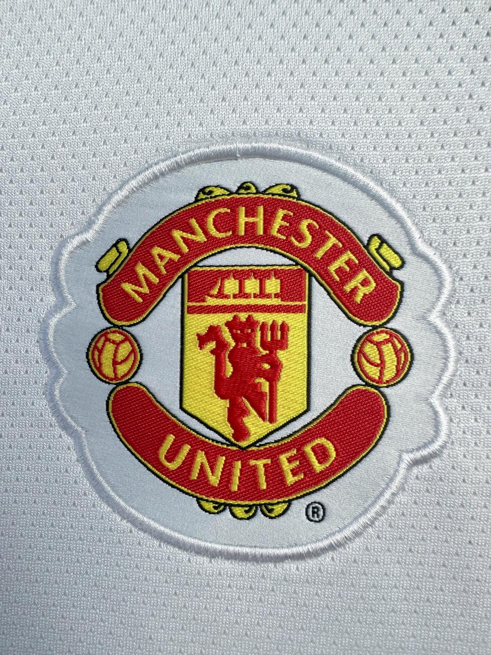 2010/2011 Retro Uzun kol Manchester United Deplasman Futbol forması 1:1 Tayland kalitesi(Şampiyonlar Ligi Versiyon) - Görsel 5