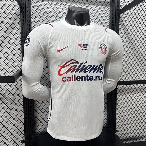 2026/2027 Lange mouw Spelersversie Chivas Uit Voetbalshirt 1:1 Thaise kwaliteit - Afbeelding 3