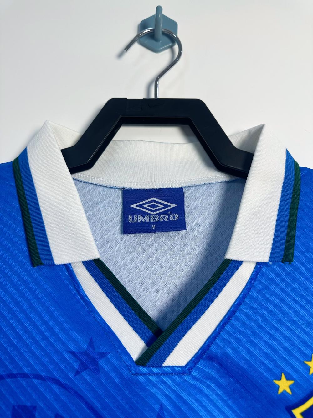 1996 Retro Brasil Visitante Camiseta de fútbol Camiseta de fútbol Calidad tailandesa 1:1 - Imagen 4