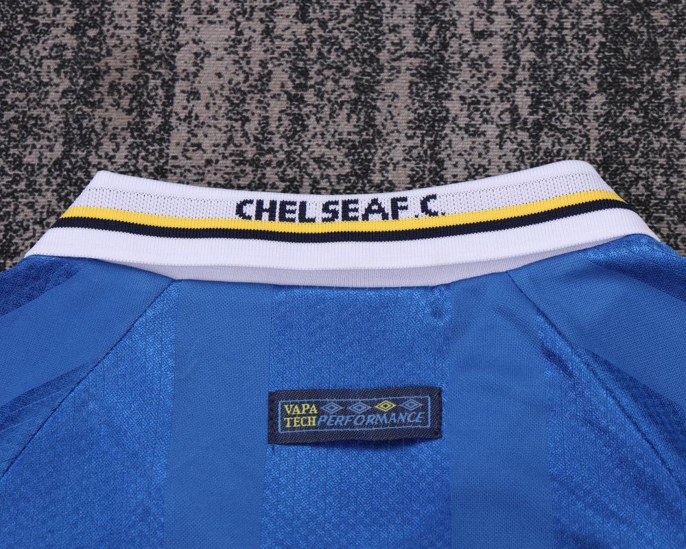 1997-1999 Rétro Chelsea Domicile Maillot de football Qualité thaï 1:1 Taille enfant – Image 4