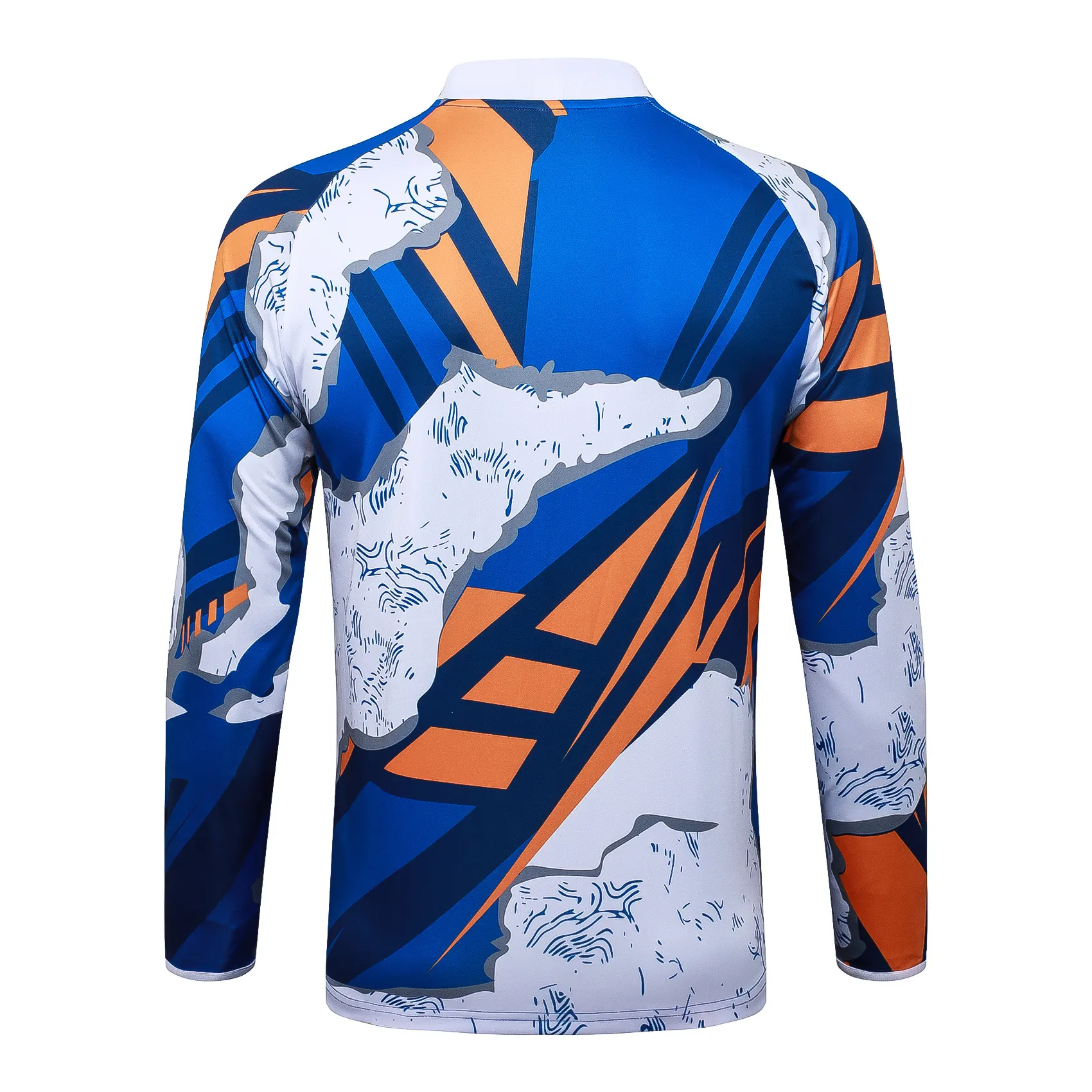2025/2026 Real Madrid Camouflage Inkjet Survêtement demi-zip Maillot de football Qualité thaï 1:1 Ensemble – Image 4