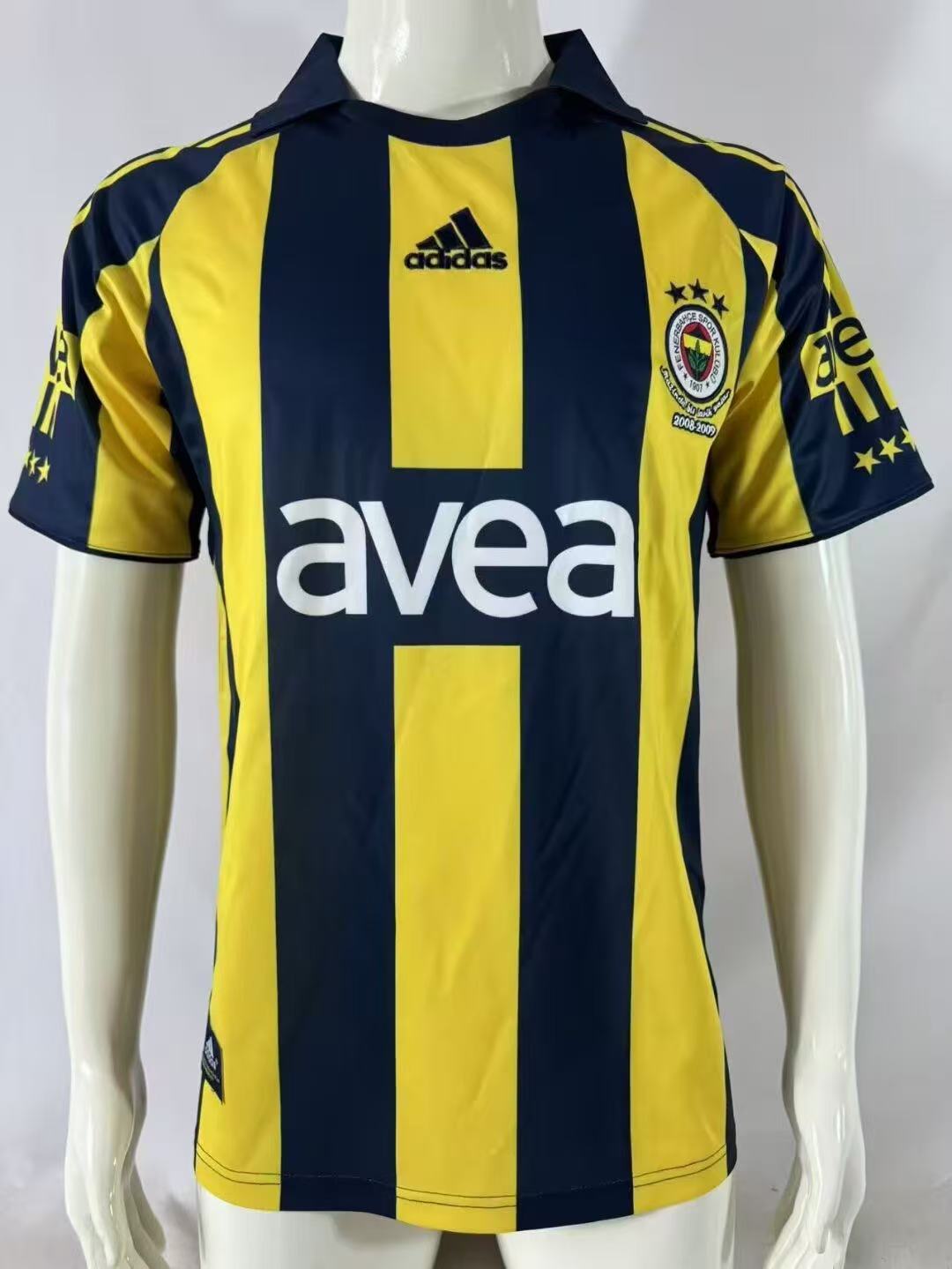 2008/2009 Retro Fenerbahce Casa Maglia da calcio Qualità thai 1:1