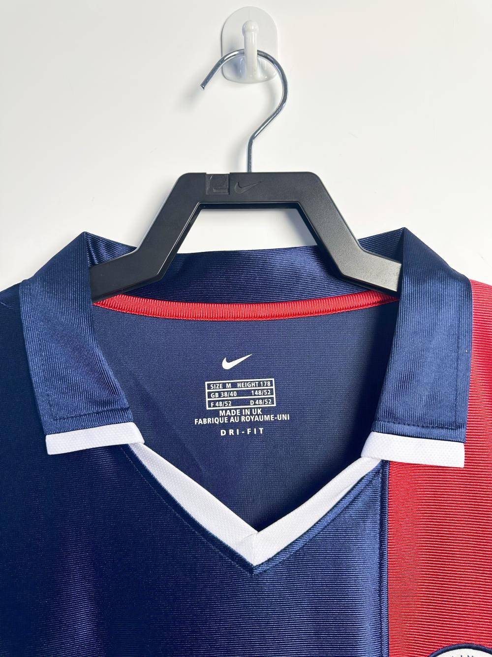 2001/2002 Retro Long Sleeve Psg Paris Saint-Germain Home Football Shirt 1:1 Thai Quality - Image 3