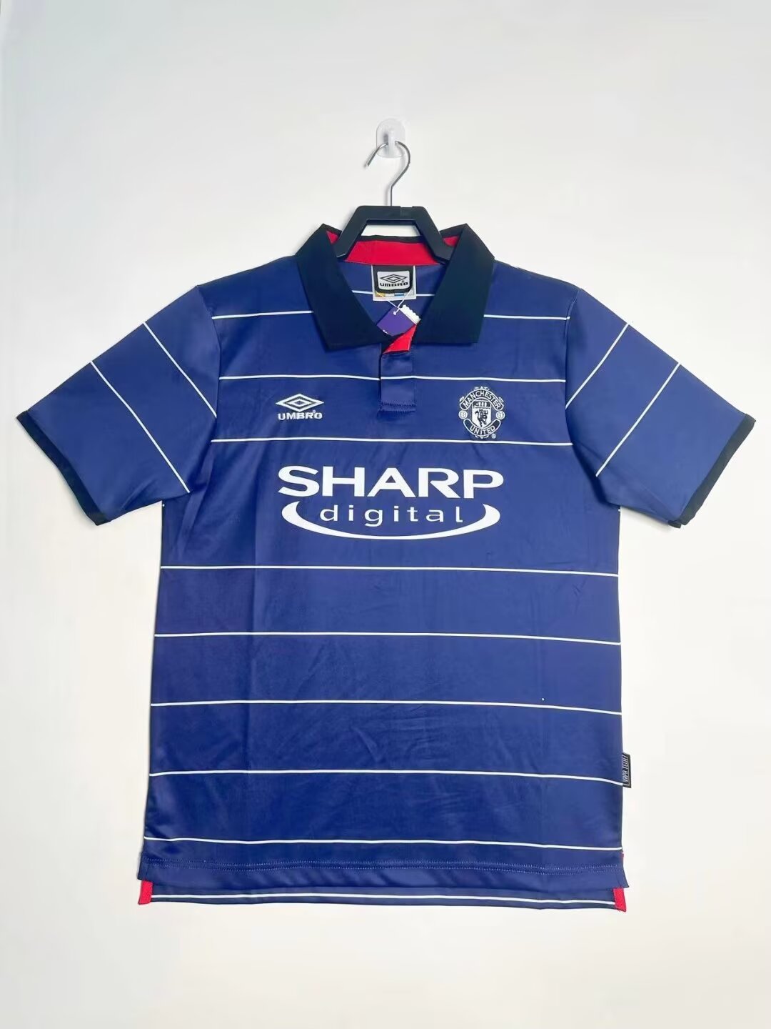 1999/2000 Rétro Manchester United Extérieur Maillot de football Qualité thaï 1:1