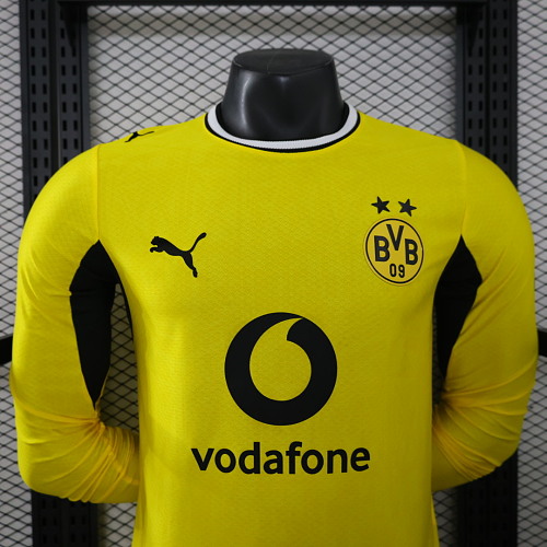 2026/2027 Длинный рукав Игровая версия Dortmund Домашняя Футбольная футболка Тайское качество 1:1 — изображение 3