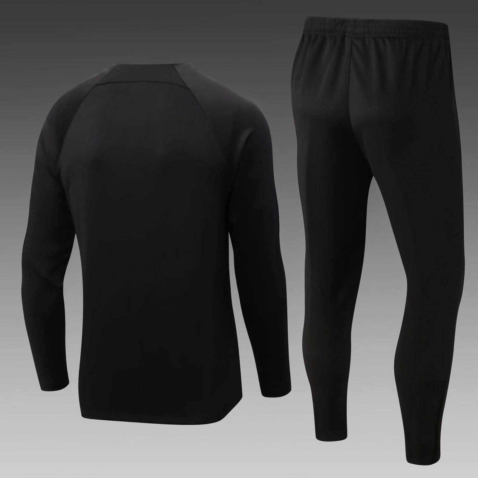 2022/2023 Chelsea Half-Pull Training Suit Black Football Shirt 1:1 Thai Quality Set - Image 3