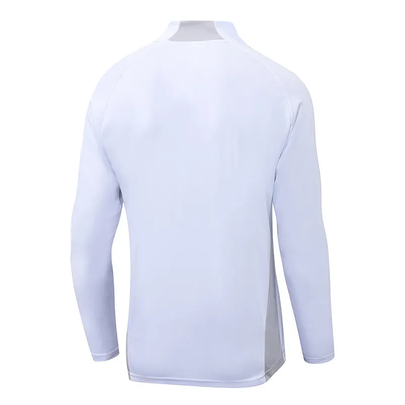 2025-2026 Real Madrid Wit Grijs Halve-rits trainingspak Voetbalshirt 1:1 Thaise kwaliteit Set - Afbeelding 4