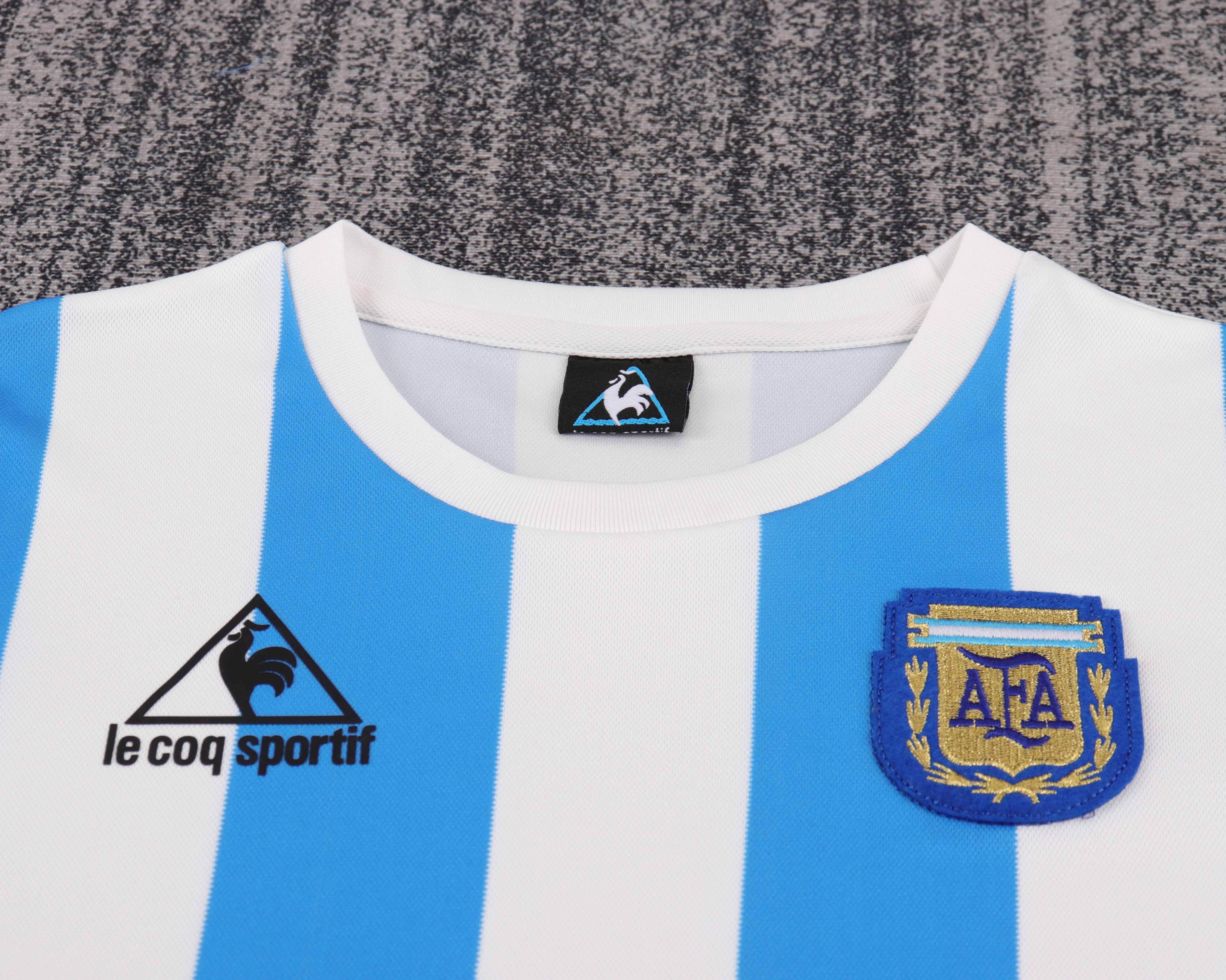 1986 Retro Argentina Nazionale Casa Maglia Qualità thai 1:1 Taglia bambino Taglia bambino - immagine 3