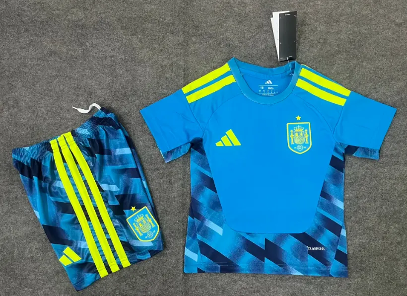 2026 Spagna Portiere Maglia da calcio Qualità thai 1:1 Taglia bambino