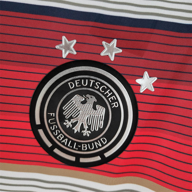 2014 Retro Germany Home Soccer Jersey - Image 6
