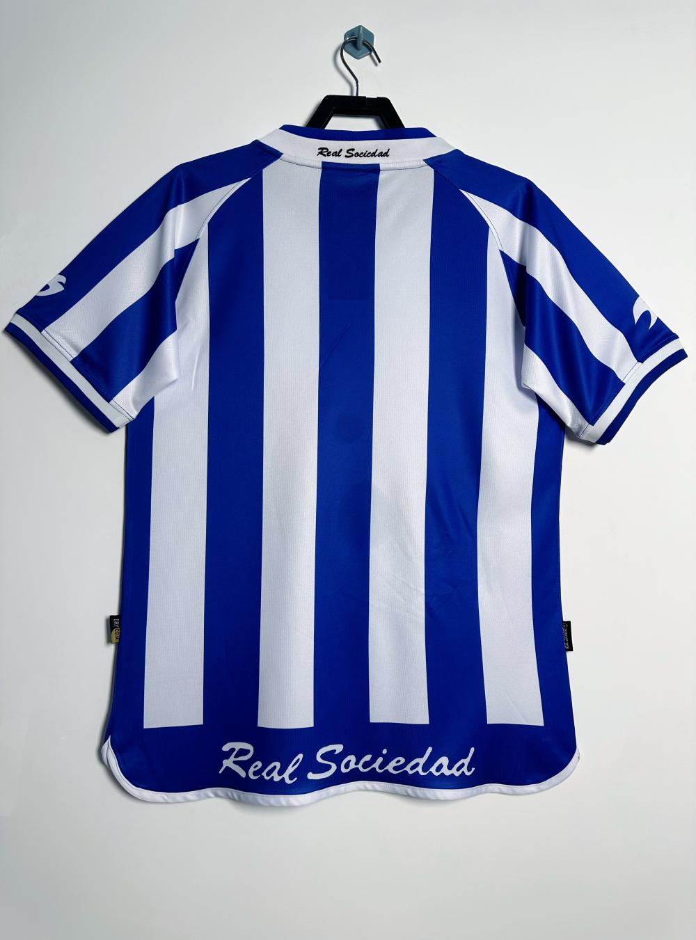 2002-2003 Rétro Real Sociedad Domicile Maillot de football Qualité thaï 1:1 – Image 2