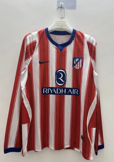 2026/2027 Long Sleeve Atletico Madrid Home Football Jersey 1:1 Thai Quality