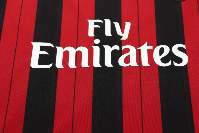 2013-2014 Retro Long Sleeve AC Milan Home Football Shirt 1:1 Thai Quality Kids Size - Image 5