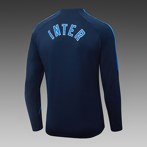 2026/2027 Inter Milan Half-Pull Training Suit Royal blue Football Jersey 1:1 Thai Quality Set - Image 5