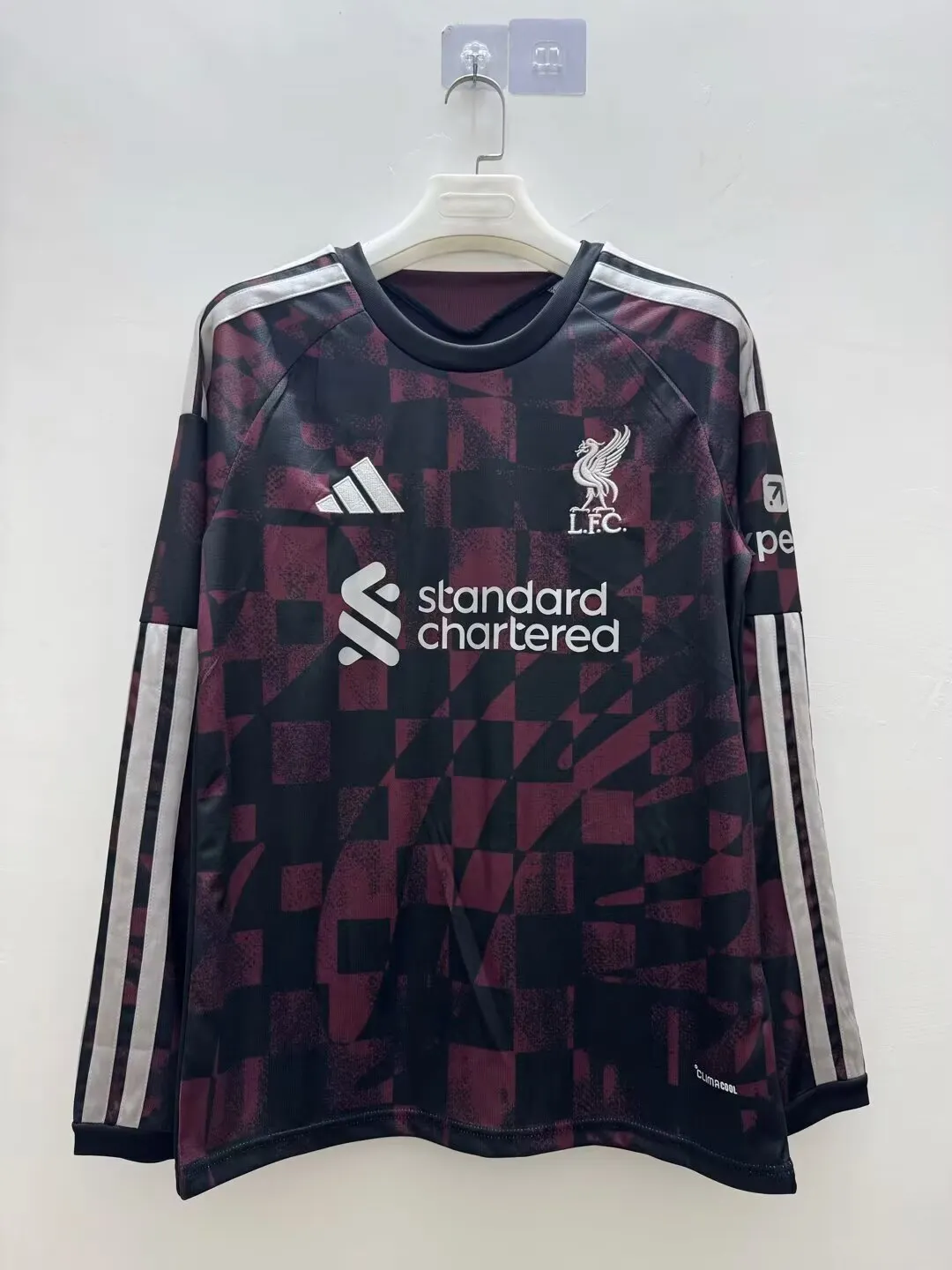 2026-2027 Длинный рукав Liverpool Третья Гостевая Футбольная футболка Тайское качество 1:1