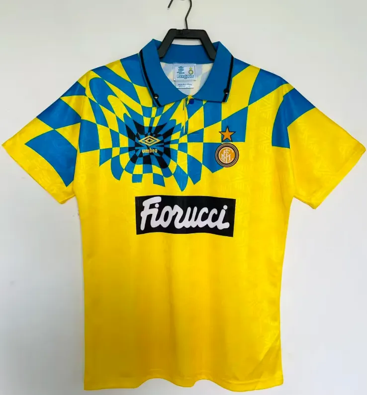 1992/1994 Rétro Inter Milan Troisième Extérieur Maillot de football Qualité thaï 1:1