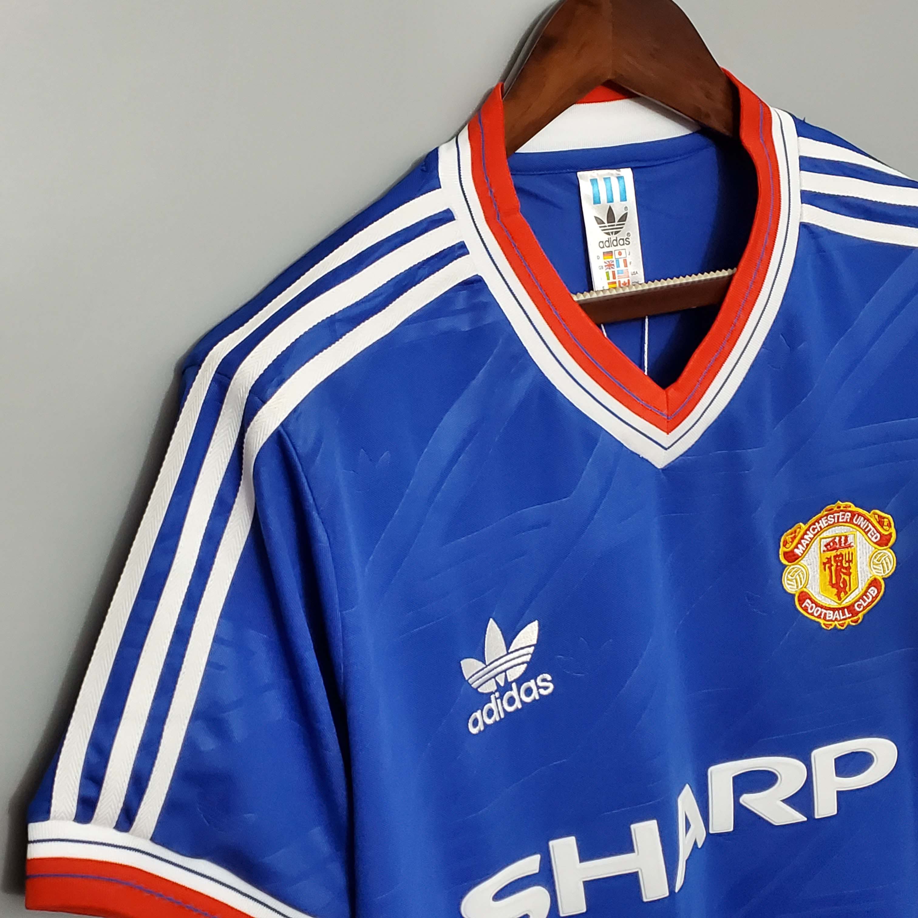 1986/1988 Ретро Manchester United Третья Гостевая Футбольная футболка Тайское качество 1:1 — изображение 5