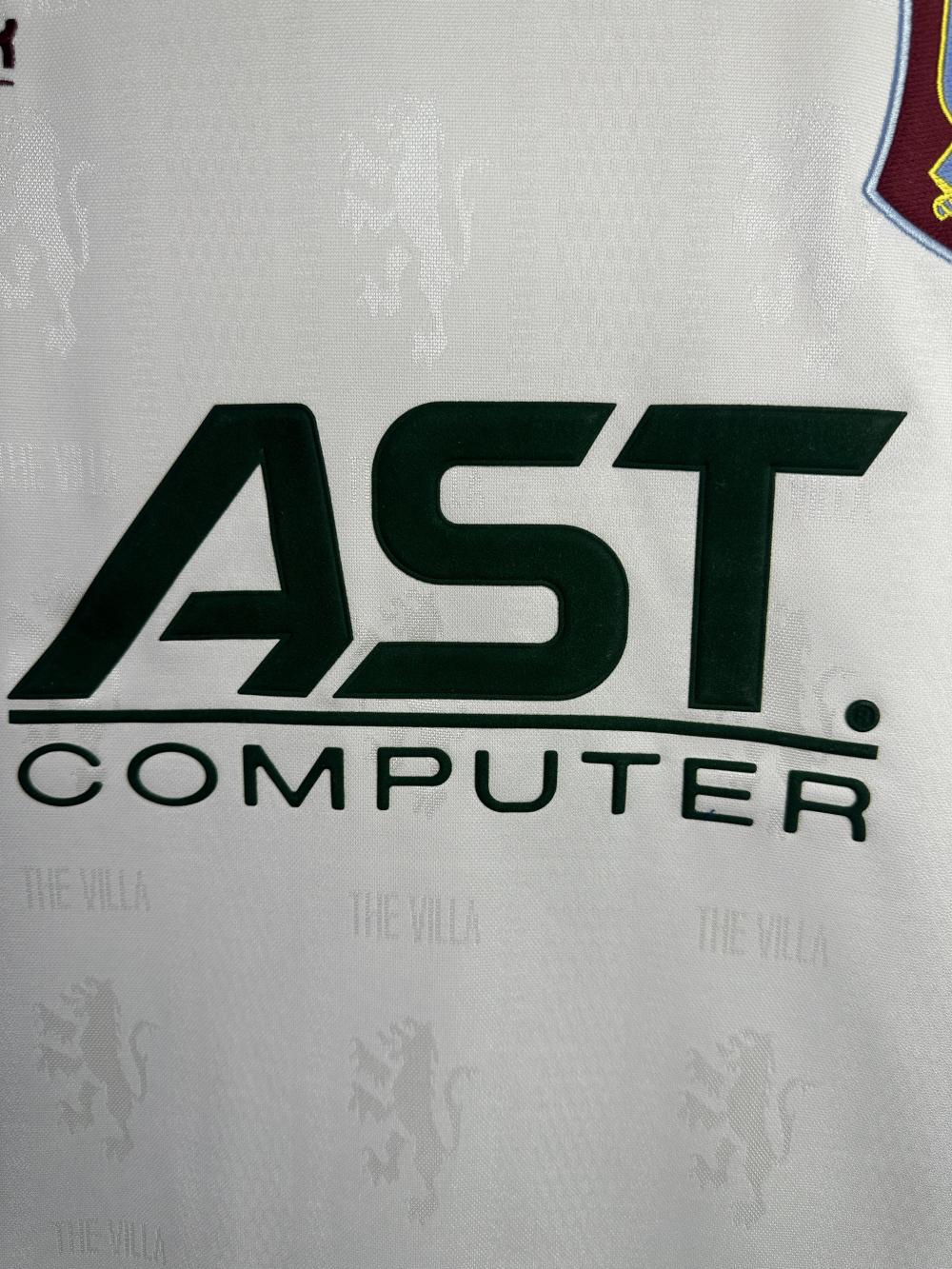 1995-1996 Ретро Aston Villa Гостевая Футбольная футболка Тайское качество 1:1 — изображение 5