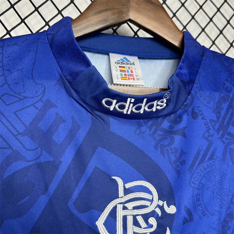 1995/1996 Retro Rangers Domowa Koszulka piłkarska Jakość tajska 1:1 - obrazek 5