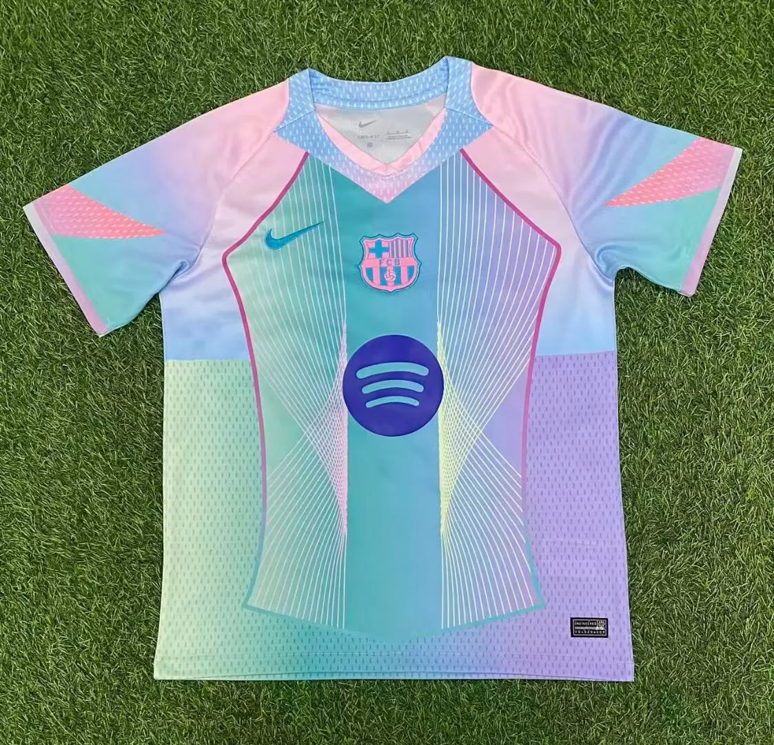 2025/2026 Barcelona Özel sürüm Mavi Futbol forması 1:1 Tayland kalitesi