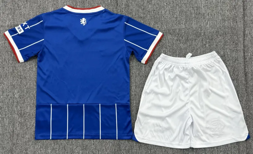 2026/2027 Rangers Домашняя Футбольная футболка Тайское качество 1:1 Детский размер — изображение 3