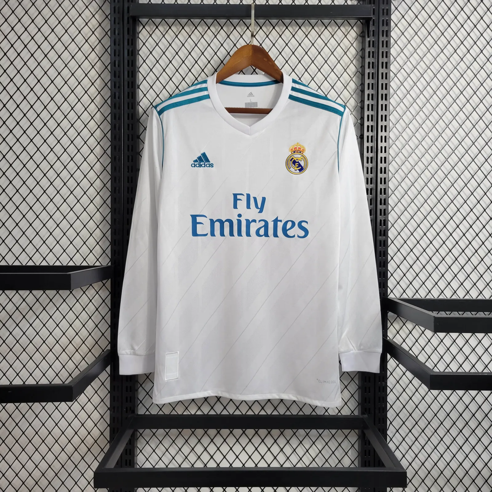 2017/2018 Retro Langarm Real Madrid Heim