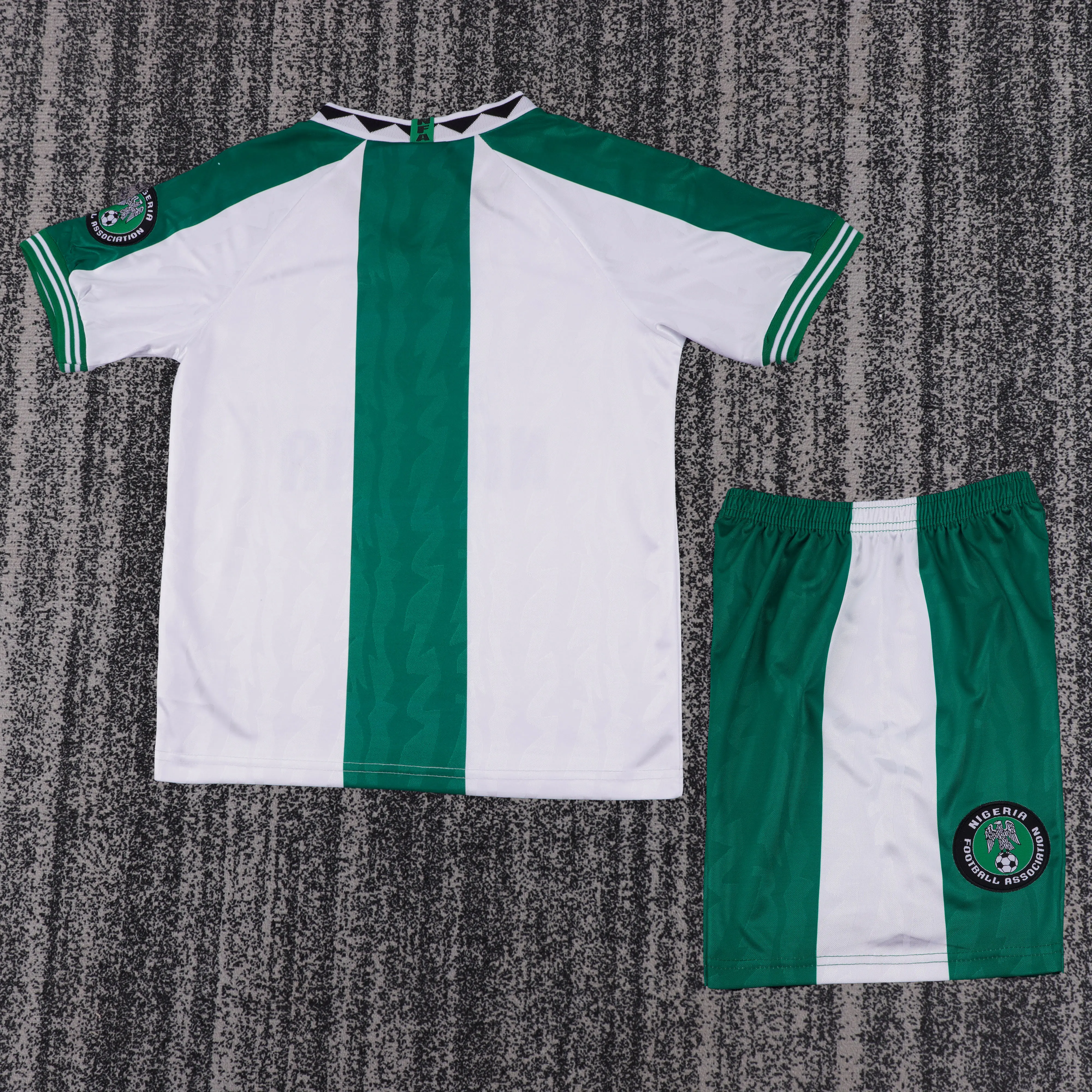 1996 Retro Nigeria Reprezentacja Wyjazdowa Koszulka piłkarska Jakość tajska 1:1 Rozmiar dziecięcy - obrazek 2