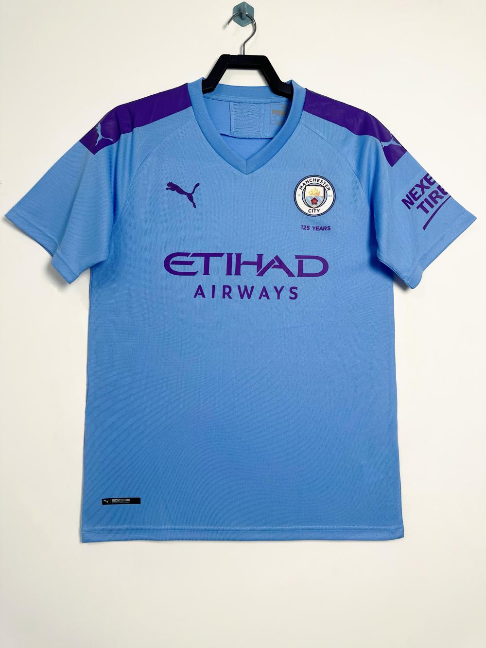 2019-2020 Retro Manchester City Casa Maglia da calcio Qualità thai 1:1