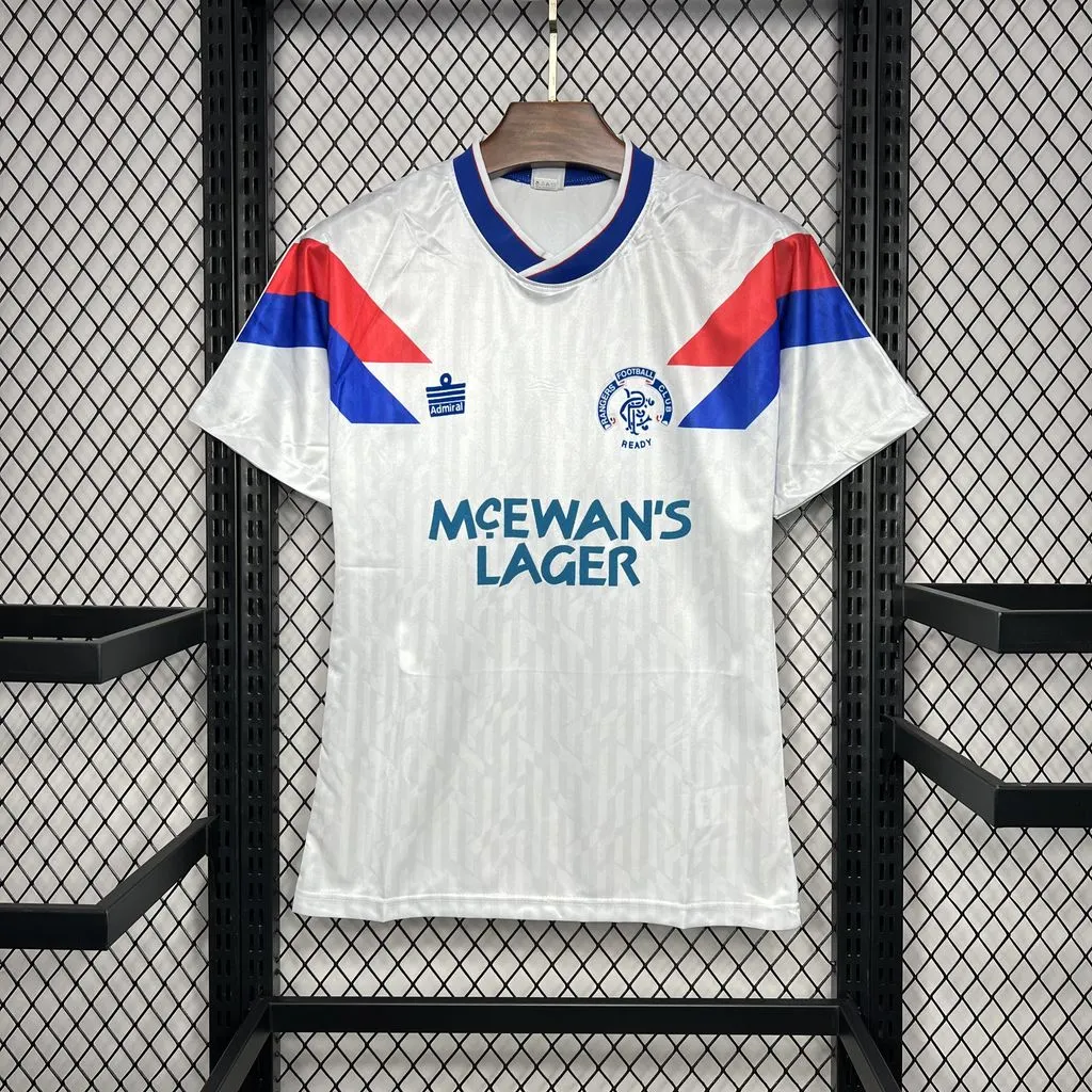 1990/1992 Rétro Rangers Extérieur Maillot de football Qualité thaï 1:1