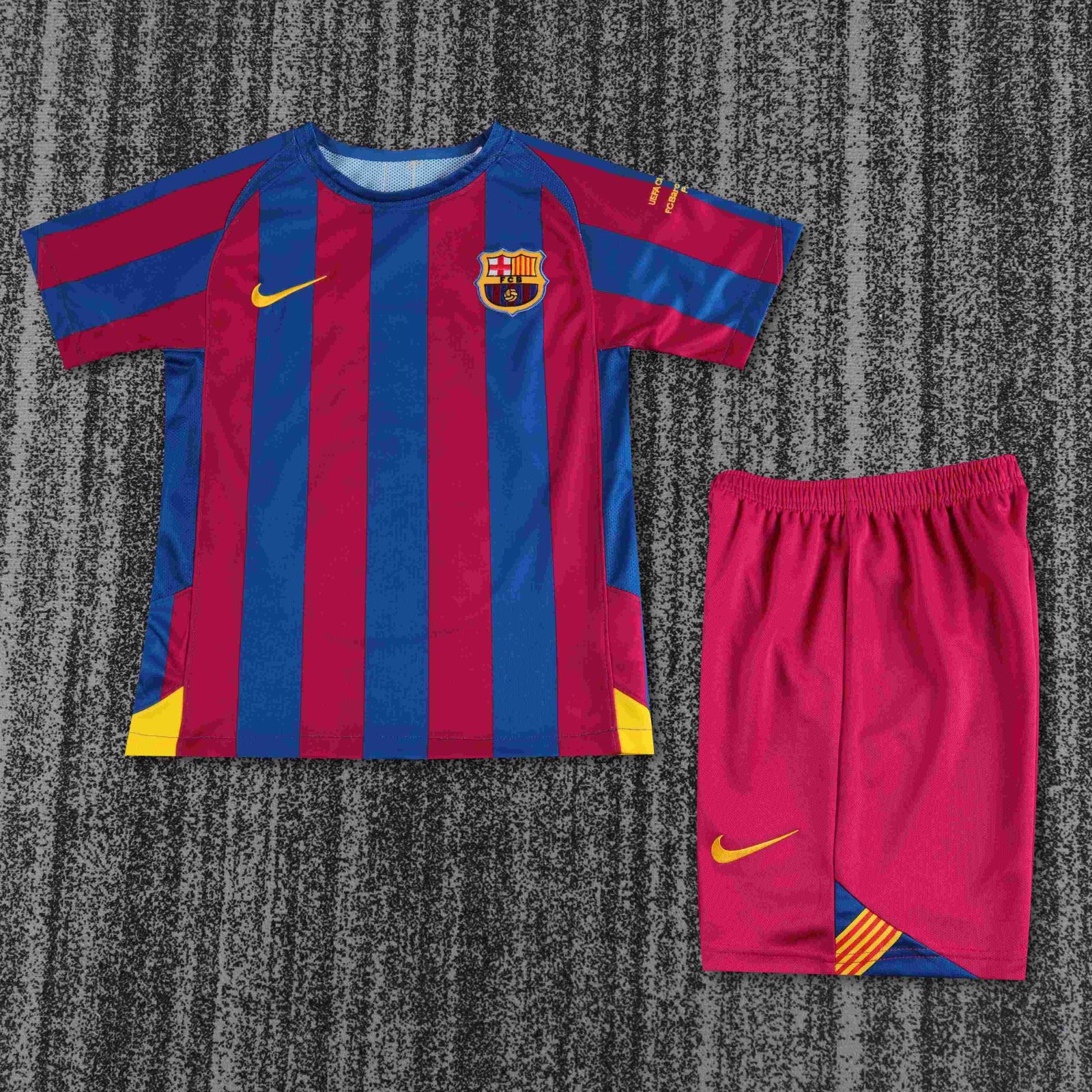 2005-2006 Retro Barcelona Heim Fußballtrikot 1:1 Thai-Qualität Kindergröße