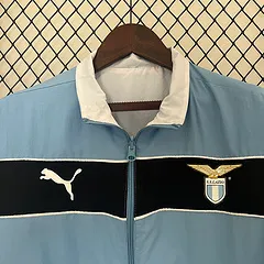 2024-2025 Lazio Wendbar Windjacke Blau-Weiß Fußballtrikot 1:1 Thai-Qualität – Bild 5