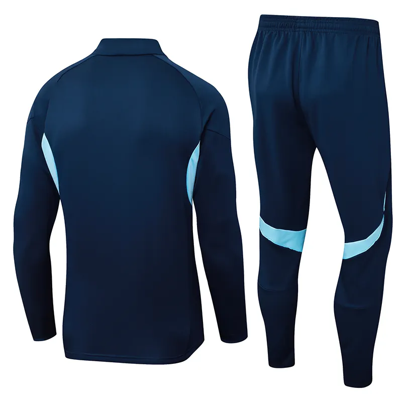 2025/2026 Arsenal Half-Pull Training Suit Royal Blue Football Shirt 1:1 Thai Quality Set - Image 2