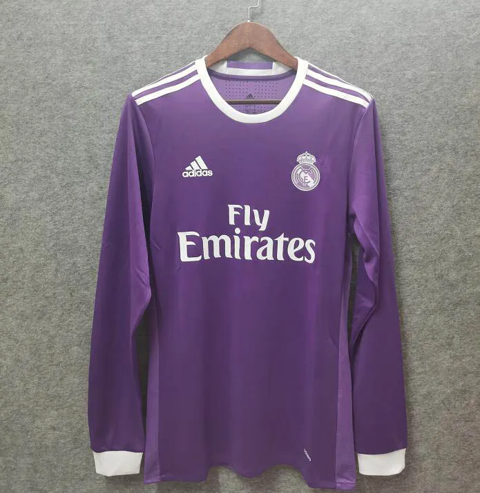 2016/2017 Retro Langarm Real Madrid Auswärts
