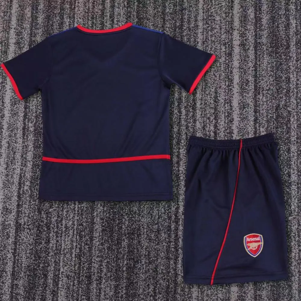 2002-2004 Retrô Arsenal Fora Camisa de futebol Qualidade tailandesa 1:1 Tamanho infantil - Image 2