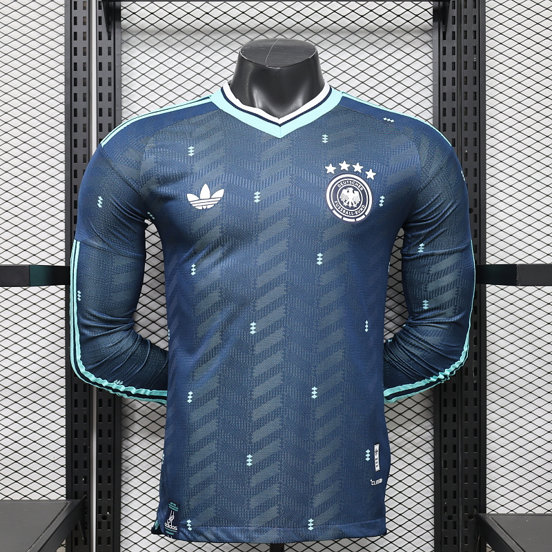 2026 Manga longa Versão jogador Alemanha Fora Camisa de futebol Qualidade tailandesa 1:1