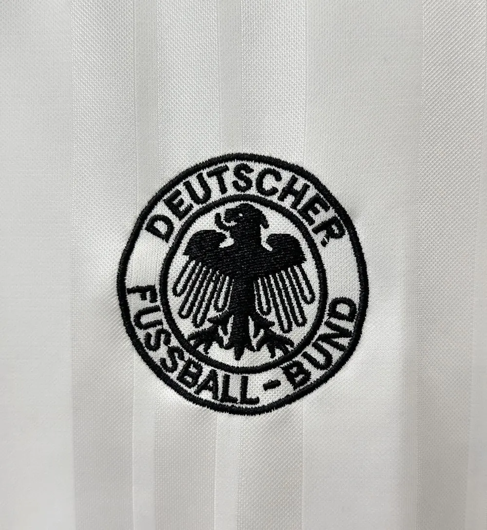1992 Retro Fußballtrikot Deutschland Heim – Bild 5