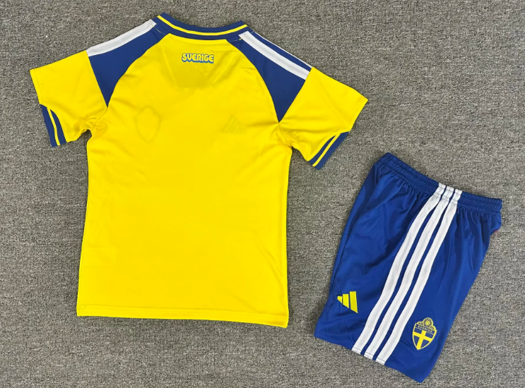 2026 Sweden National Team Home Football Shirt 1:1 Thai Quality Kids Size - Image 2